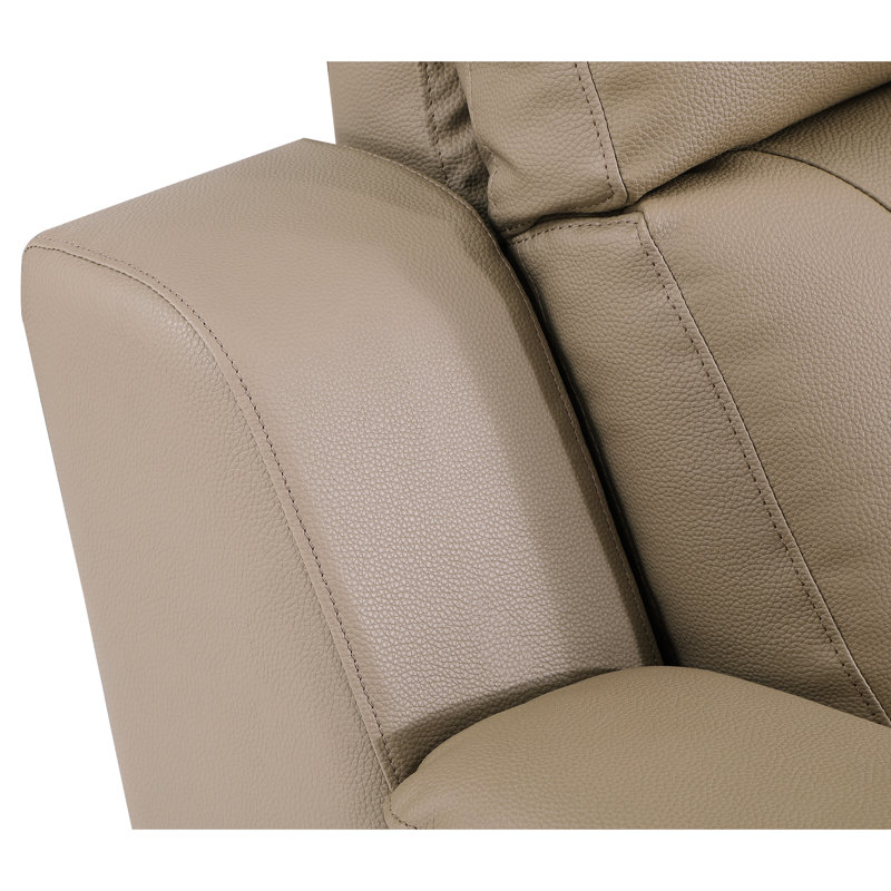 Fauteuil inclinable en cuir souple avec rembourrage doux - 8 ressorts, fauteuil inclinable avec support en fibres