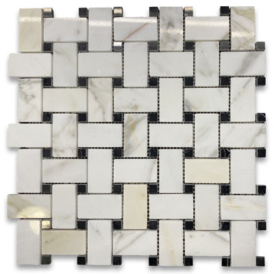 Calacatta 12" x 12" Marble Mosaic Tile