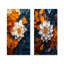«White Floral Botanical Whirlwind I - Botanicals Wall Art», ensemble de 2 pièces-554672170-554672173-554672172