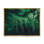 Feuille de fougère vert foncé sur fond noir VI - reproduction sur toile