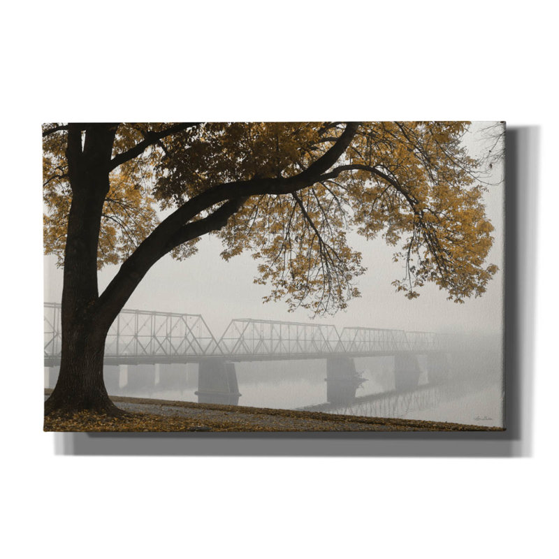 Foggy Riverview par Lori Deiter, H 12 po x l 18 po x P 0,75 po