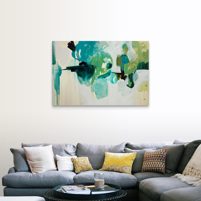 " Awash with Life " by Kari Taylor Painting, H 32 po x l 48 po x P 1,25 po, Toile tendue