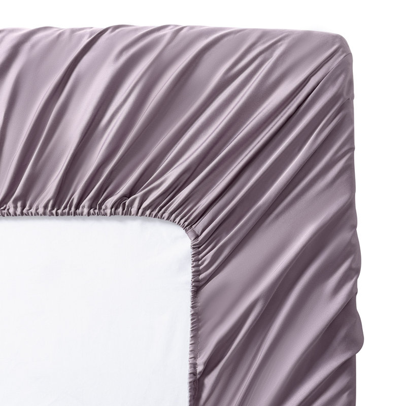 Sateen Sheet Set, Lilac, Full Sheet Set + Fitted Sheet + 2 Pillowcases