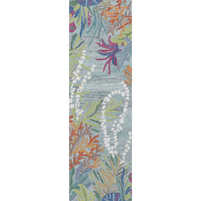 Reef Under the Sea Hand-Tufted Recycled Polyester Indoor/Outdoor Area Rug