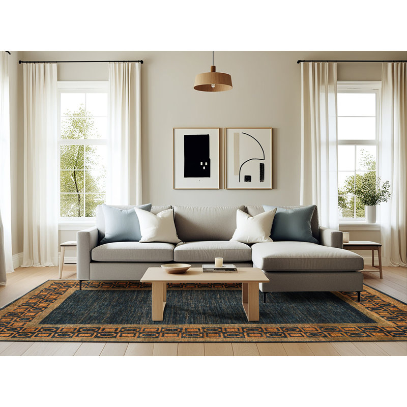 Abstract Indoor Rug, Rectangle 6' x 9'