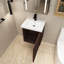 Meuble-lavabo simple 18 po avec plateau en céramique