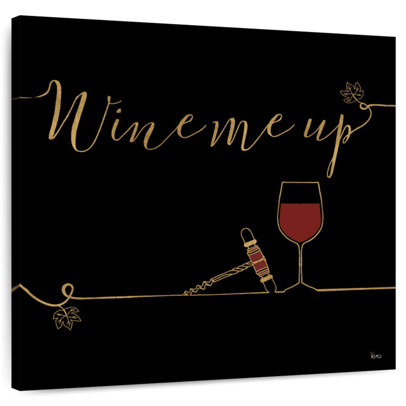 Tergel Underlined Wine II Black, 33" H x 33" W