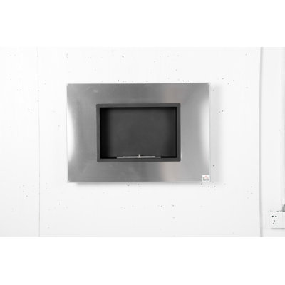 HOMCOM 78cm W Silver Fire with 7000 BTU