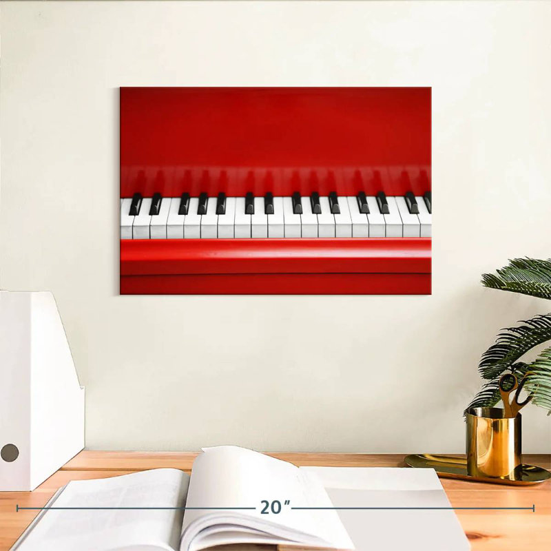 Abarca Red Piano, 8" H x 12" W