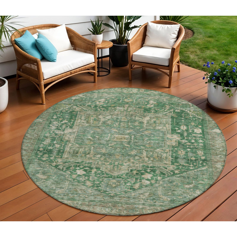 Tapis rond 8 po Emerald