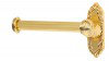 Ribbon and Reed Wall Mounted Single Post Toilet Paper Holder with Brass Construction, Polished Brass