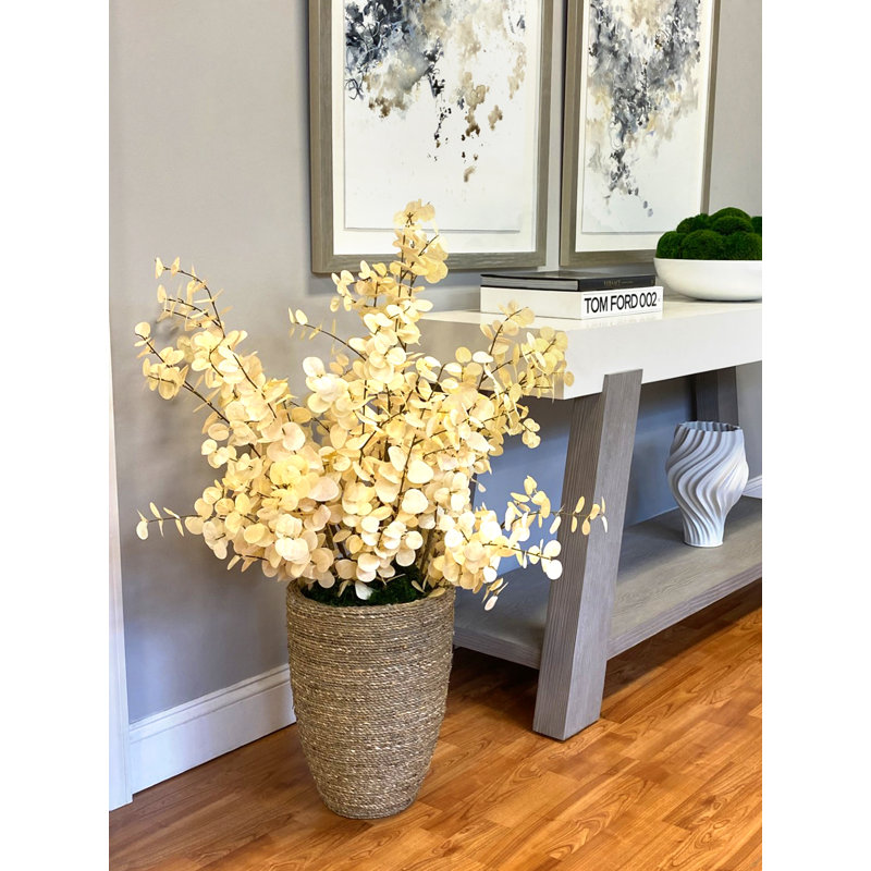 Eucalyptus Arrangement in a Rope Wrapped Planter