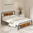 Metal Bed With Headboard Footboard No Box Spring Needed Under Bed Storage-939393436