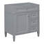 Meuble-lavabo de salle de bain 30 po sans lavabo supérieur, armoire de rangement moderne avec 2 tiroirs et un tiroir rabattable (PAS DE BASSIN)-1773043880-1773043886