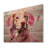 Pink Labrador Popart - Dog Wood Wall Art On Natural Pine Wood-1210109987