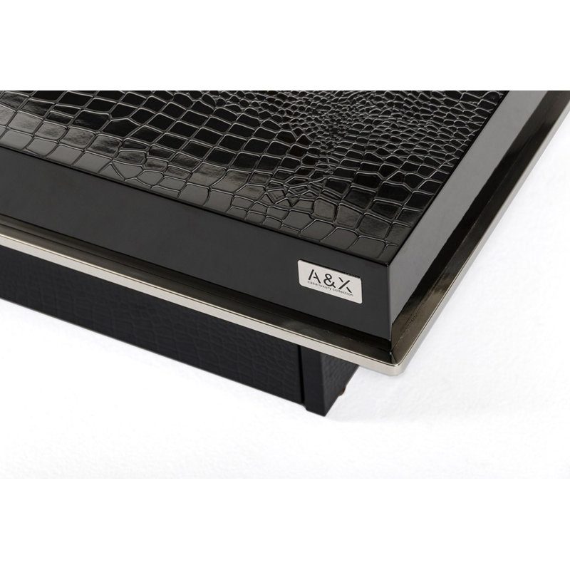 Table basse extensible Breta, Noir, H 12 po x L 47 po x l 47 po