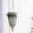 Vintage Hanging Planter with Chain, Outdooor Hanging Basket for Porch Living Room Patio Garden Decor,Green