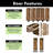 32'' x 84'' Solid Wood Semi-Gloss without Installation Hardware Kit