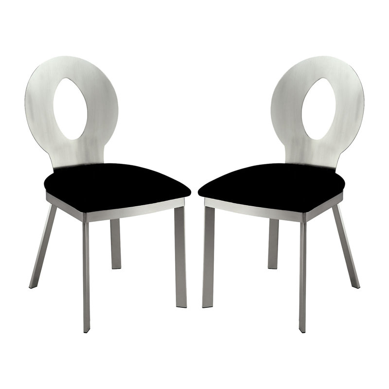 Microfibre et chaises d'appoint en métal