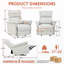 Fauteuil inclinable manuel berçant rembourré-131655174