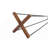 Biddeford 12 - Hook Freestanding Coat Rack in Natural Brown/Black