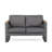 Homayoun 53'' Wide Aluminum Loveseat with Cushions-170706664