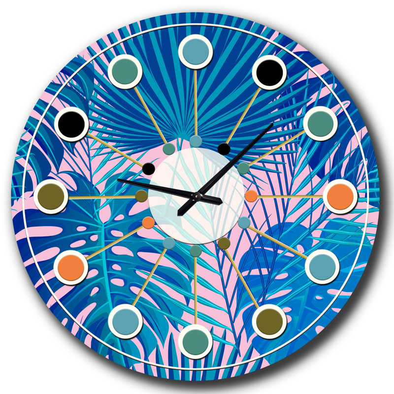 Horloge murale rétro Mid-Century, Petit