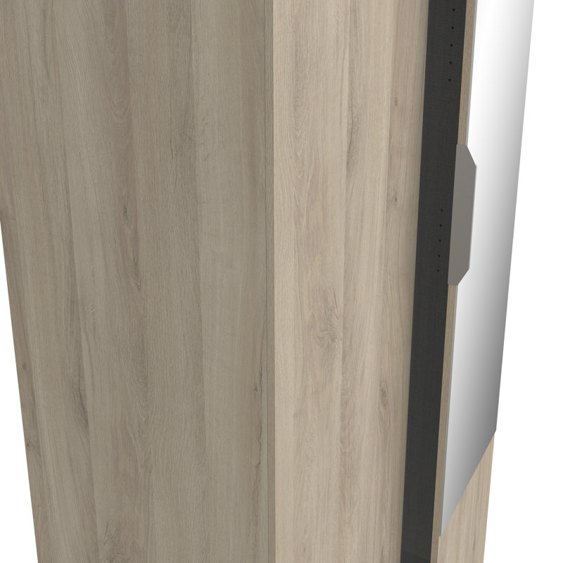 Nyback 2 Door Manufactured Wood Wardrobe, Brown