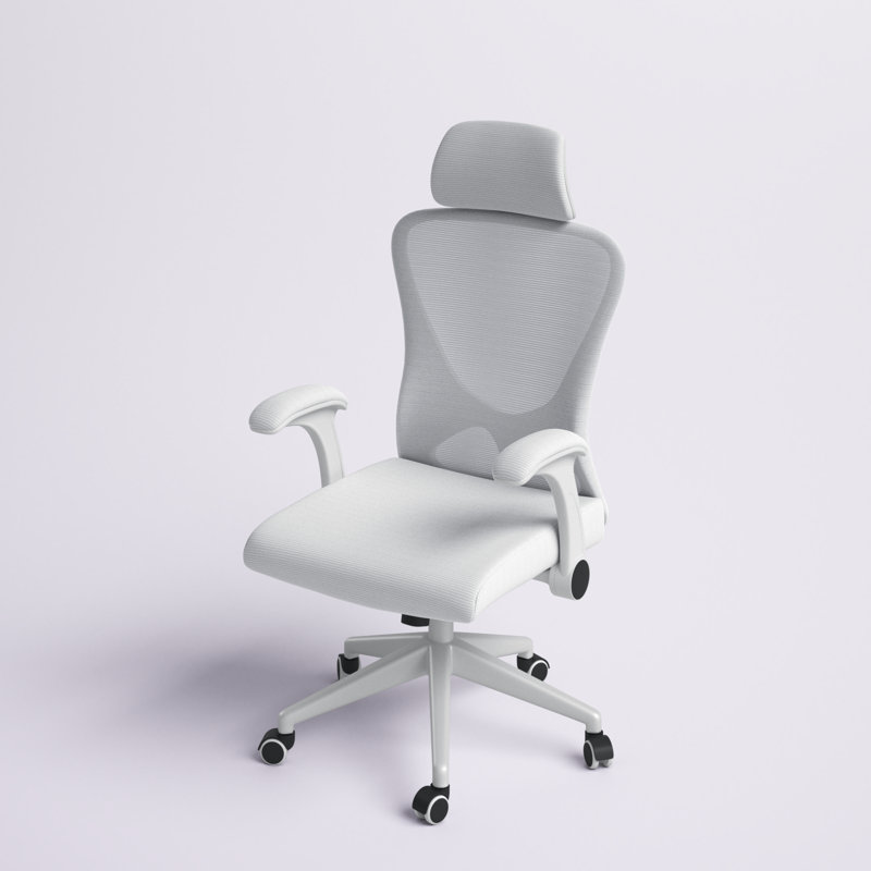 Arjun Mesh Task Chair with Headrest, White