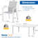 Calliana Patio Dining Set with Extendable Dining Table and Fully Assembled Stackable Chairs