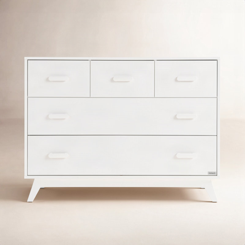Soho 5-drawer dresser, White