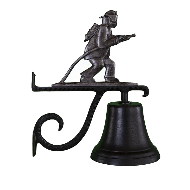 Cast Weather Resistant Metal People Bell, Swedish Iron