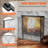 Namari 3 Panel Iron Fireplace Screen