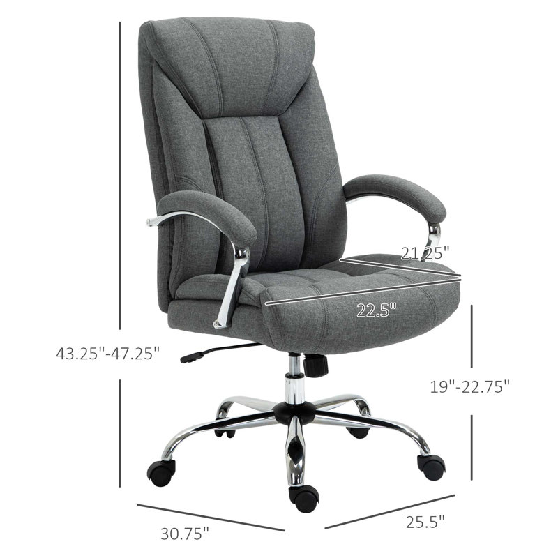 Fauteuil de direction Akalpreet, Gris