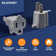 2 Prong To 3 Prong Grounding Adapter Outlet, Grey（10 Pack)