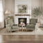 Fauteuil à oreilles tapissier extra large 30,9 po Farmhouse avec pieds en bois massif pour le salon, la chambre à coucher et le coin (ensemble de 2)-1790520721