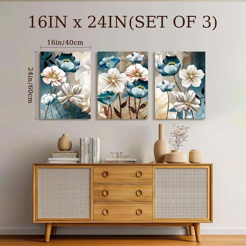 3 Piece Wrapped Canvas Print