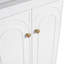 Meuble-lavabo autoportant et 2 portes d'armoire et lavabo, meuble-lavabo de salle de bain-113448667-113448666
