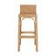 Serienna Blue & White Rattan Low Back Counter Stool-1653777371-1653777369