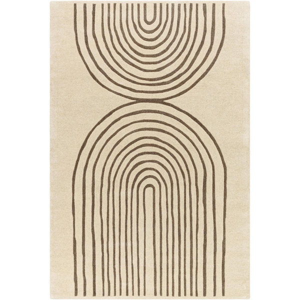 Orren Ellis Wool Geometric Indoor Rug & Reviews | Wayfair