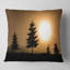 Coussin lumineux de style paysage de l’arbre à motif de soleil-967523915