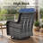 Deb Wicker Patio Swivel and Glider Chairs with Ottomans and Cushions(Set of 2)-833917344