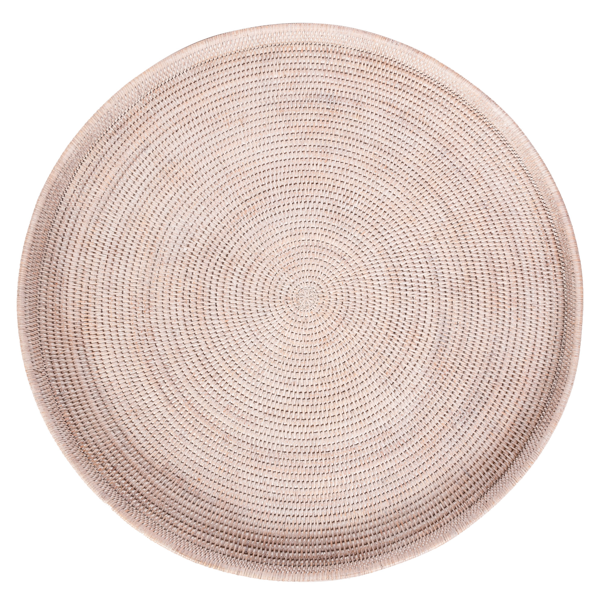 Landers Handmade Serving Tray, White Wash, 2" H x 28" W x 28" D