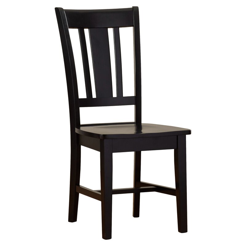 August Grove® Malcolm Solid Wood Slat Back Side Chair & Reviews | Wayfair