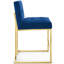 Tabouret de bar en acier inoxydable Privy Performance de Modway-240865245-240901632-240901840