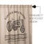 Rideau de douche simple 100% coton Zhang