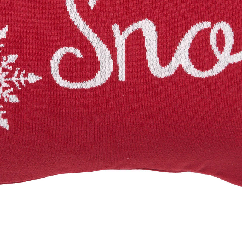 Let it Snow In Red Pillow