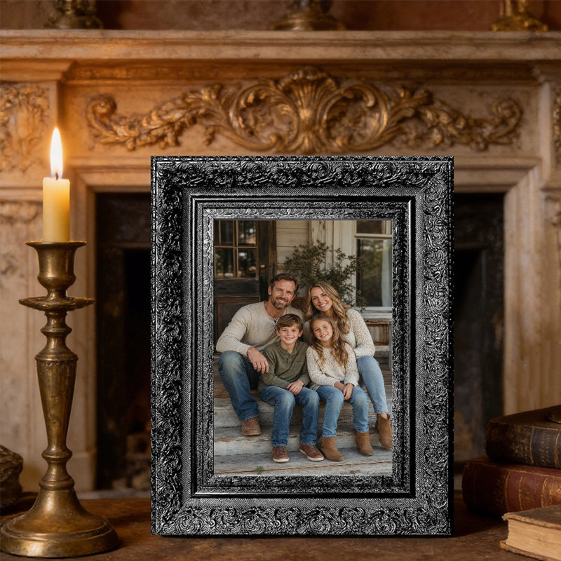 Cadre de table noir 8 pièces 8 "x 10" pour cadeaux de mariage, Black, 1, 8" W x 10" H