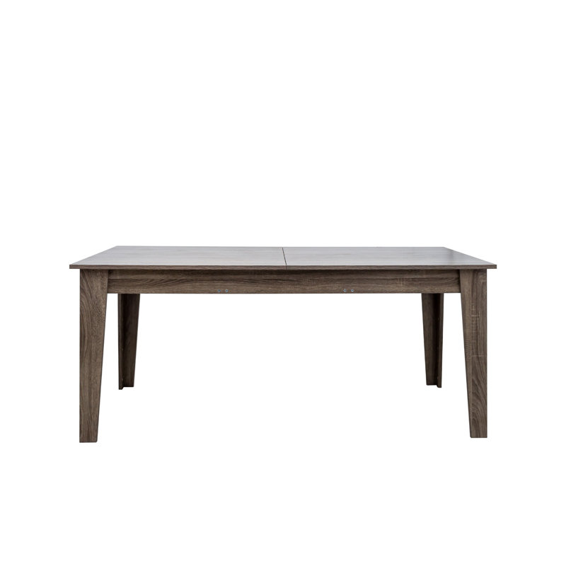 Grande table de salle à manger avec table de cuisine extensible de 106,3 po, Chêne foncé