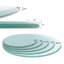 Plateau de table rond en verre trempé d'une seule pièce, verre transparent bord biseauté épais de 2/5 po d'épaisseur, esthétique et pratique pour de nombreuses applications -1365993843